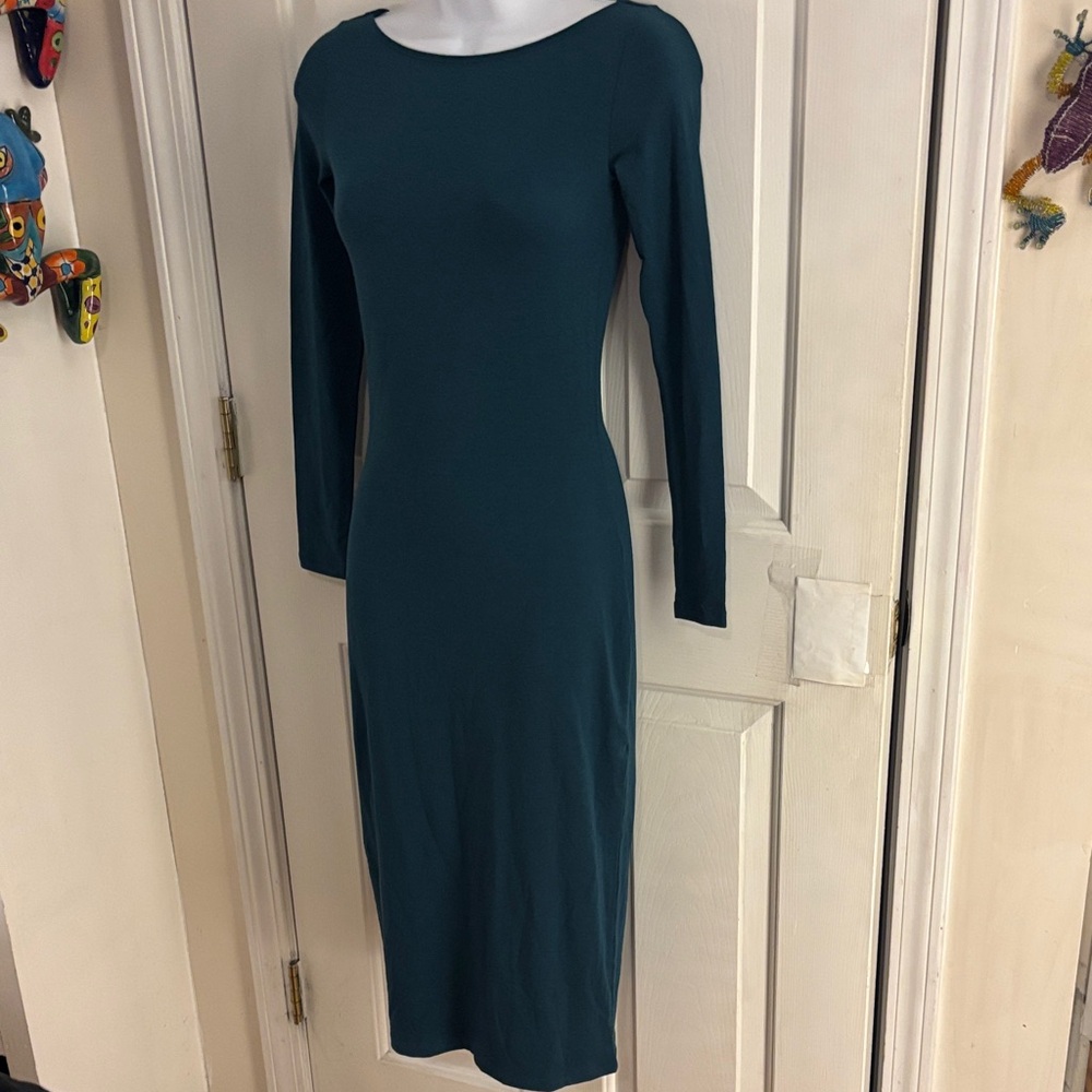 NWT Wild Fable Teal Long Sleeve Dress